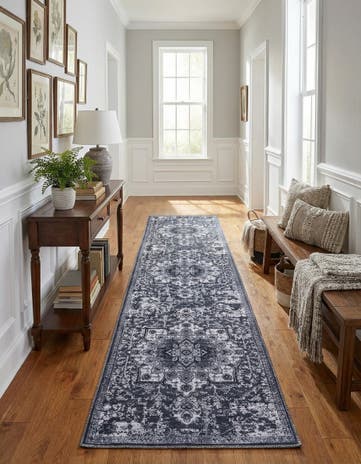 2' 7 x 12' Washable Francesca Runner Rug