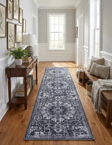 2' 7 x 12' Washable Francesca Runner Rug