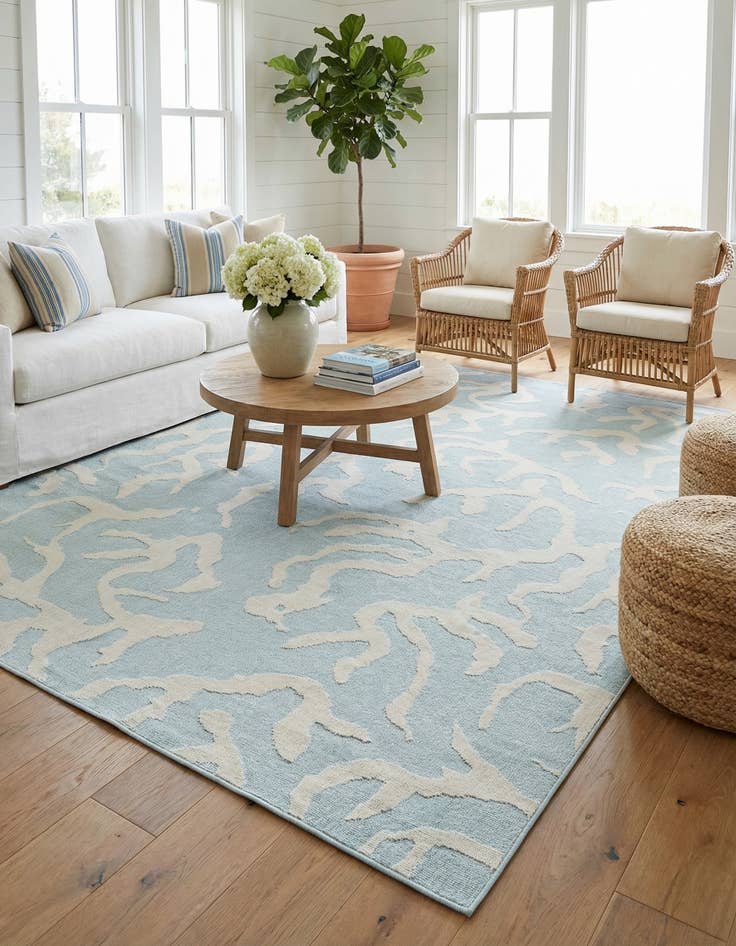Detail image of 10' x 14' Easy-Clean Sabrina Soto Indoor / Outdoor Rug