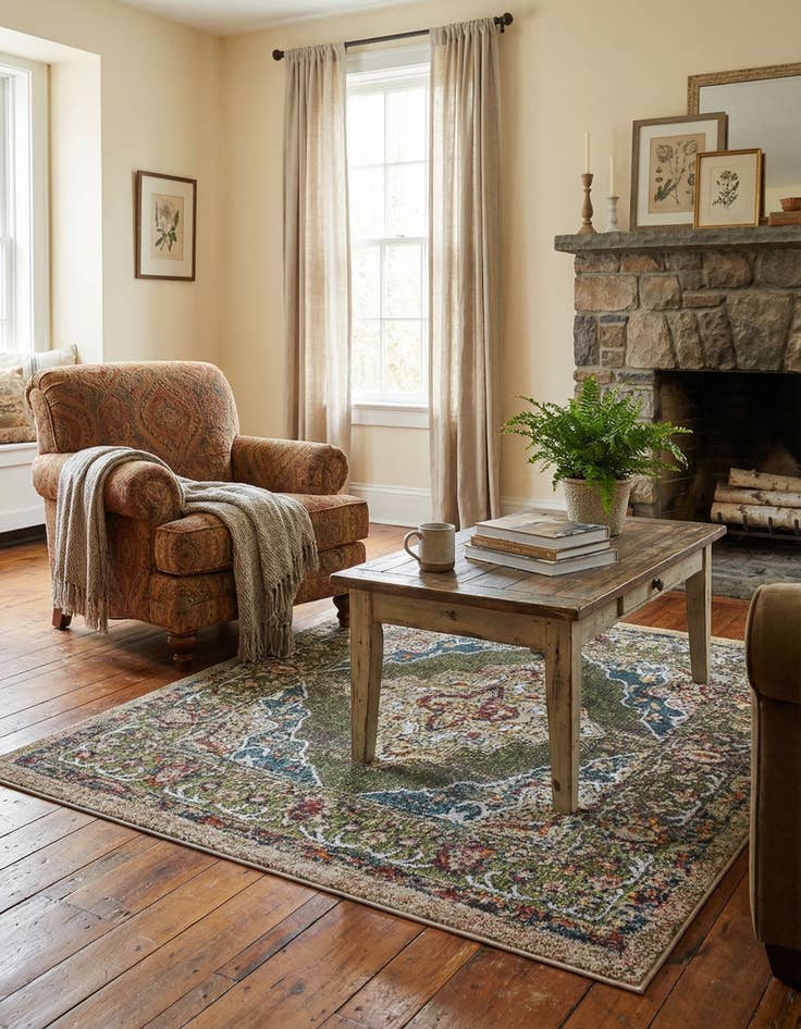 Detail image of  3' 3 x 3' 3 Isabella Square Rug