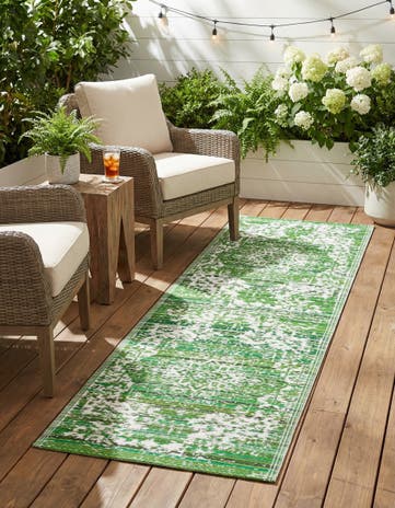 2' x 6' Easy-Clean Vista Breeze Indoor / Outdoor Runner Rug