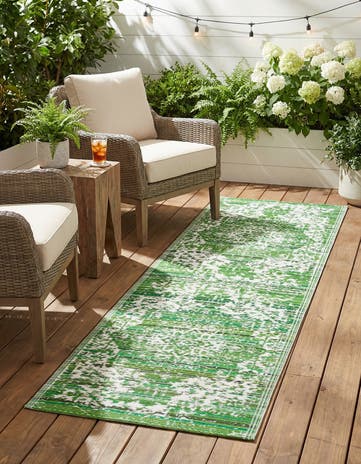 2' x 6' Easy-Clean Vista Breeze Indoor / Outdoor Runner Rug