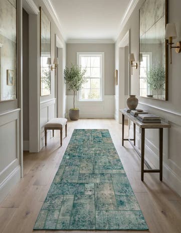 5' x 14' 11 Hand Knotted Ultra Vintage Persian Wool Runner Rug