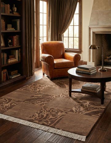 5' 9 x 8' 1 Hand Knotted Darya Wool Rug