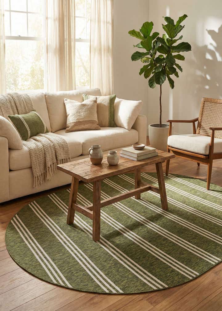 7' 10 x 10' Easy-Clean Jill Zarin Anguilla Indoor / Outdoor Oval Rug