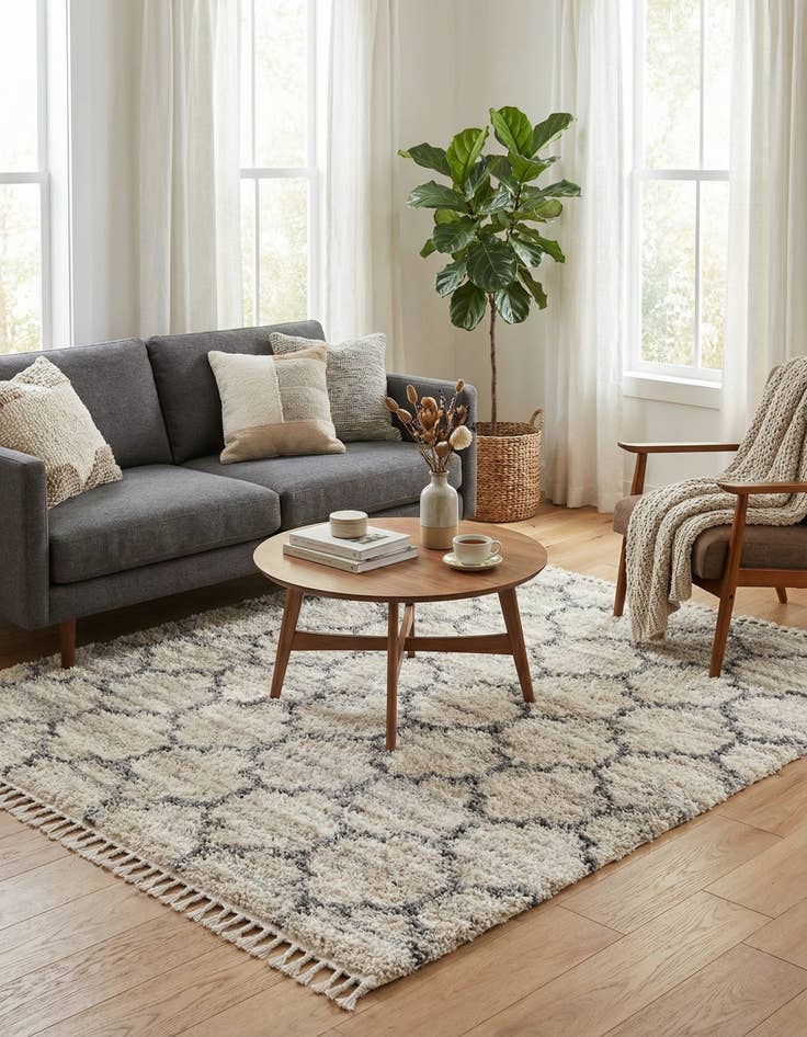 Detail image of 8' x 8' Lagom Shag Square Rug