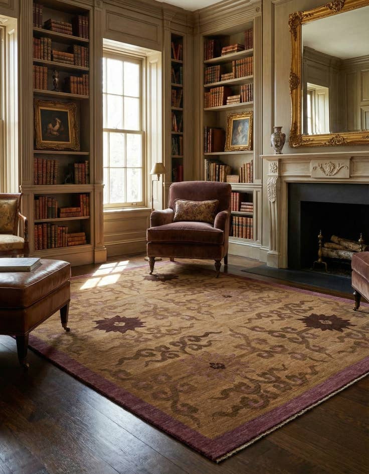 Detail image of 8' 2 x 10' 3 Kooches Yardo Wool Rug