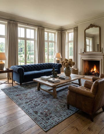 7' 4 x 10' 5 Vintage Royal Wool Rug