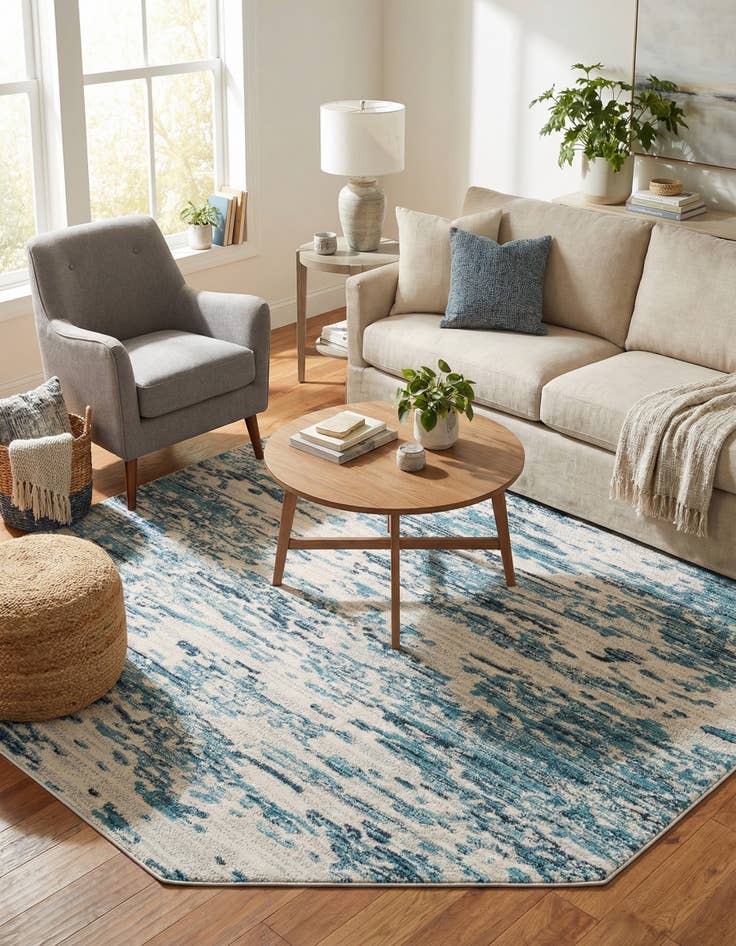 Detail image of 6' x 6' Oasis Octagon Rug