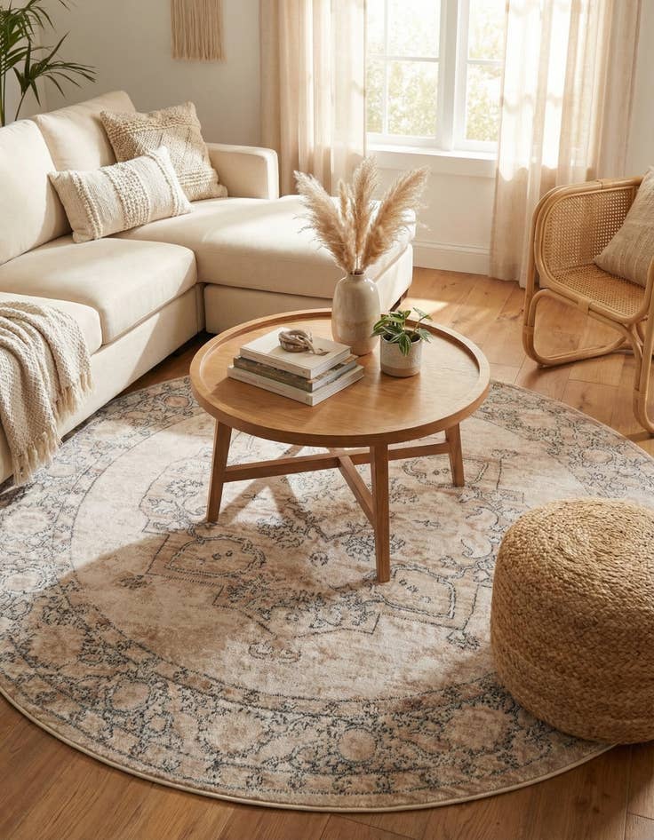 Detail image of 6' x 6' Oregon Round Rug