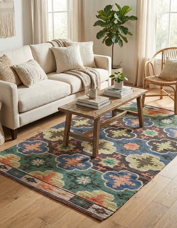 5' 1 x 8' Chenille Jute Rug