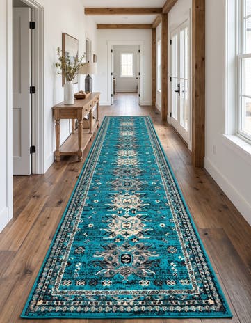 3' x 16' 5 Heris Runner Rug