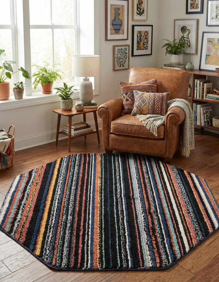 5' 3 x 5' 3 Tagine Octagon Rug