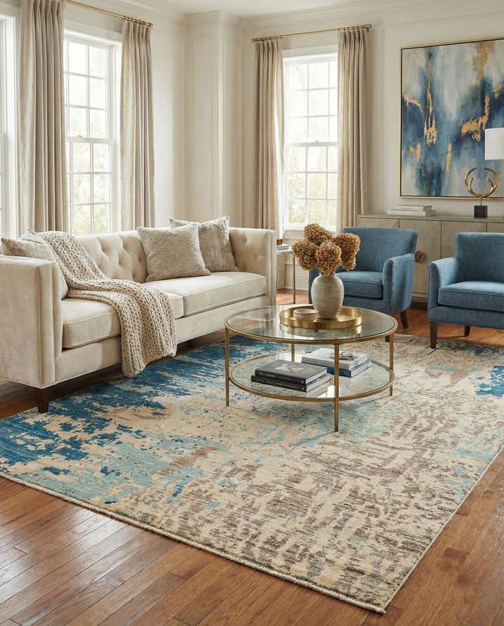 6' 2 x 9' 4 Hand Knotted Darya Rug