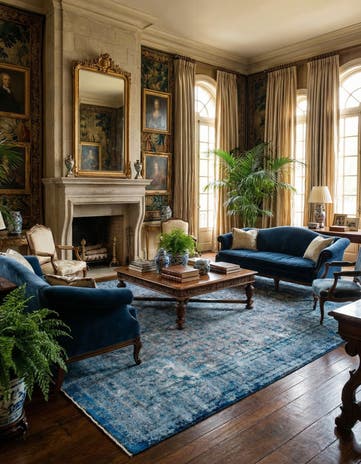 10' x 13' Vintage Royal Wool Rug