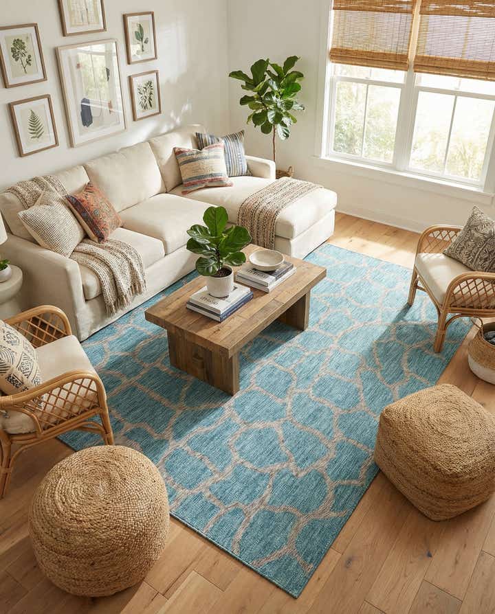 7' x 10' Easy-Clean Safari Indoor / Outdoor Rug