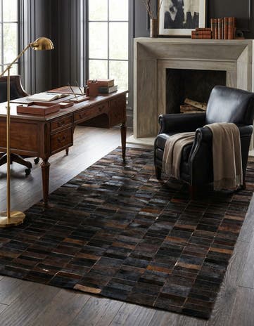 5' x 8' 1 Cowhide - Patchwork Rug