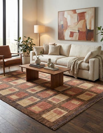 5' x 6' 7 Hand Knotted Modern Ziegler Oriental Rug