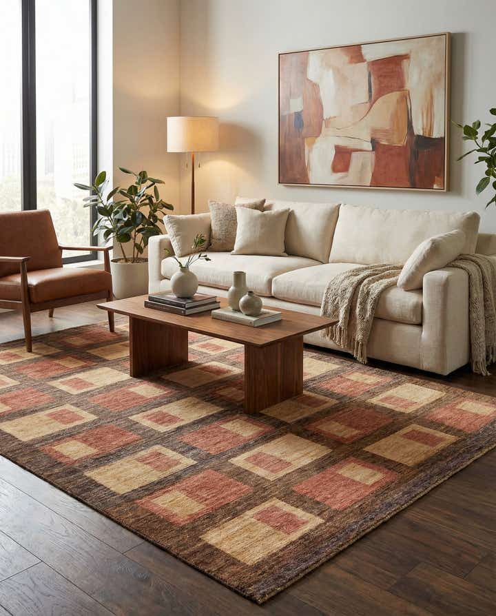 5' x 6' 7 Hand Knotted Modern Ziegler Oriental Rug