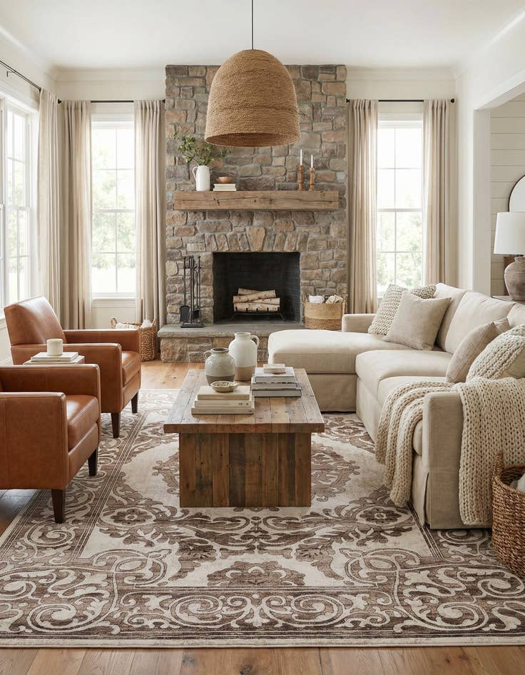 Detail image of 7' 10 x 11' 6 Hermitage Rug