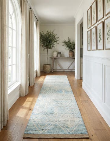 3' 1 x 16' 7 Hand Knotted Moroccan Wool Runner Rug