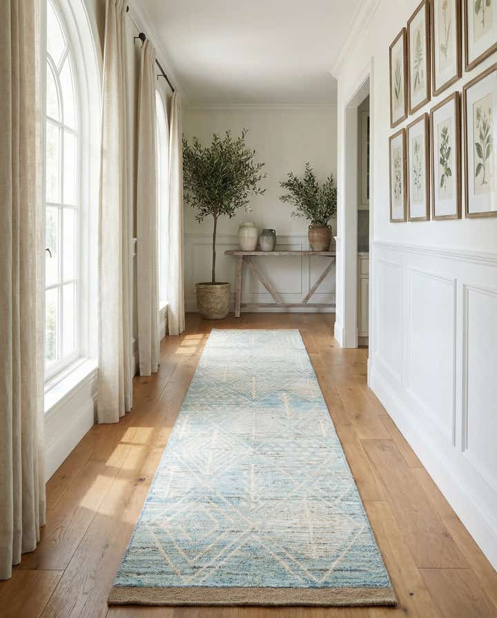 3' 1 x 16' 7 Hand Knotted Moroccan Wool Runner Rug