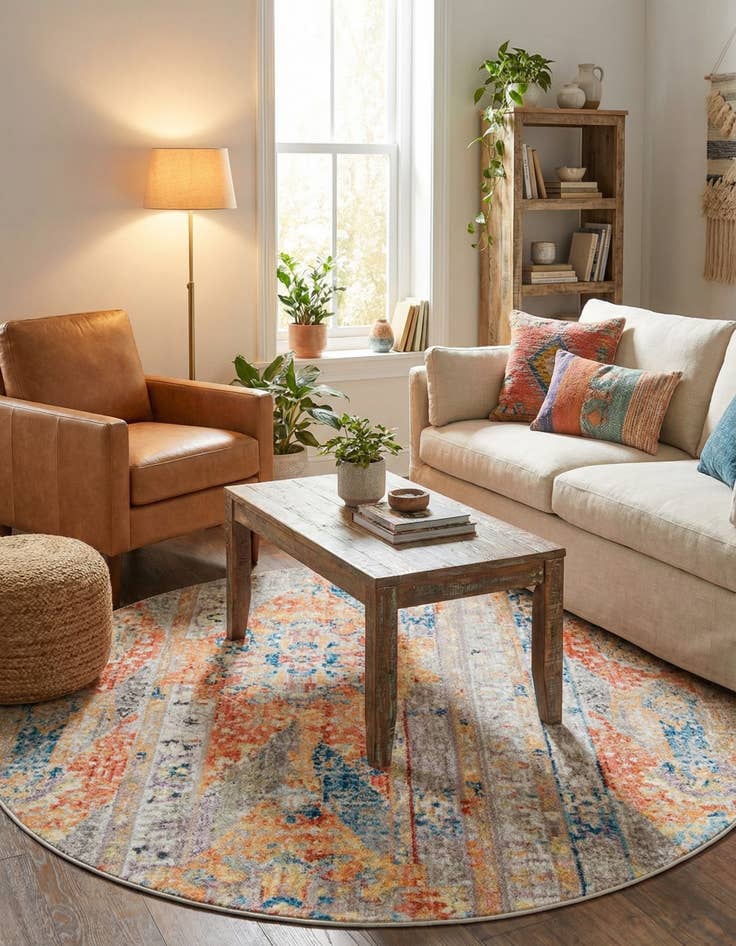 Detail image of 5' x 5' Madrid Round Rug