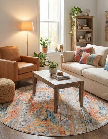 5' x 5' Vega Round Rug