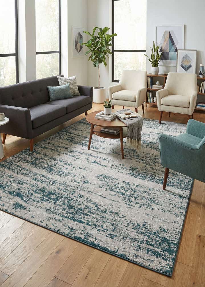 10' x 14' Easy-Clean Modern Indoor / Outdoor Rug