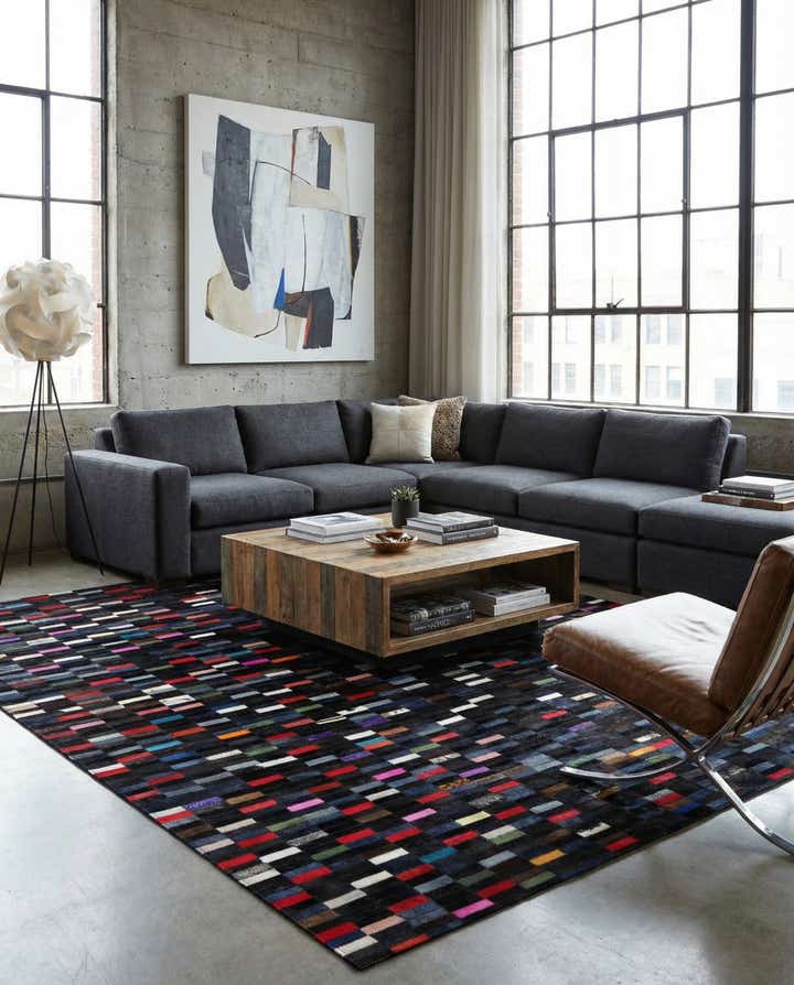 5' 2 x 7' 11 Cowhide - Patchwork Rug