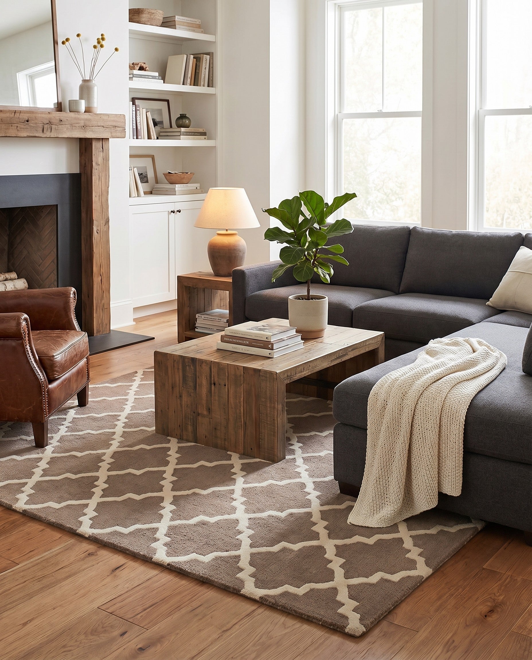 5' x 7' 10 Luna Wool Rug