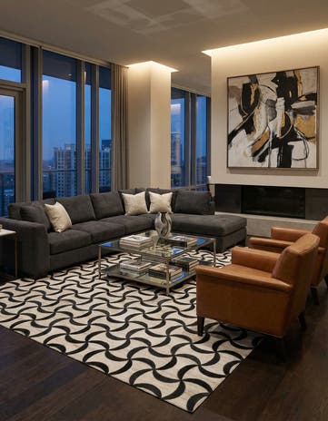 5' x 7' 9 Cowhide Rug