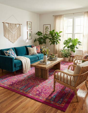 Pink Calypso Rug