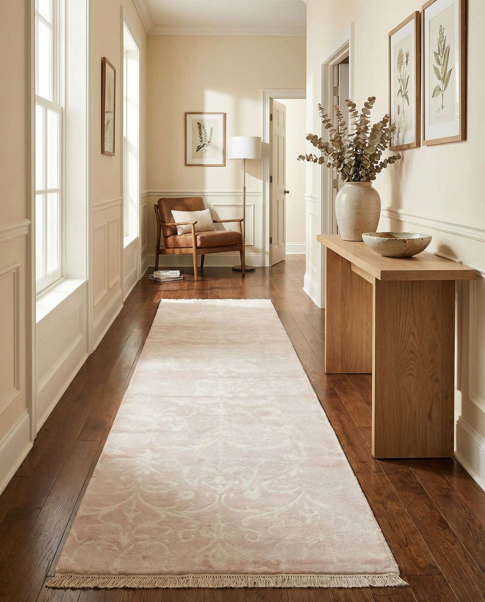 2' 7 x 9' 9 Hand Knotted Darya Wool Runner Rug