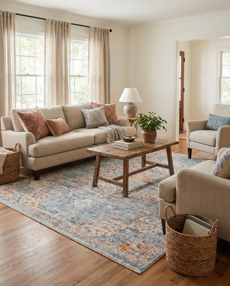 Detail image of 5' 3 x 8' Newport Rug