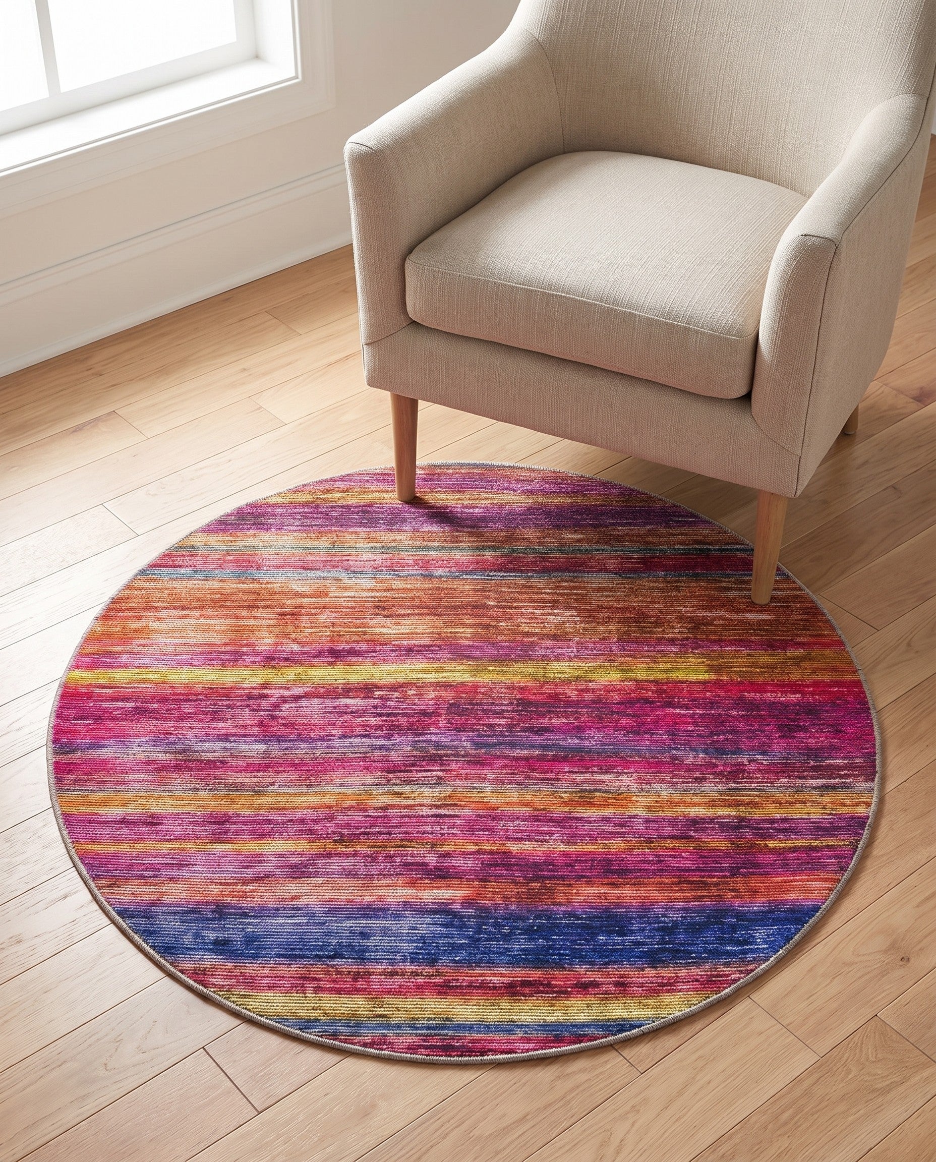 3' 6 x 3' 6 Asha Round Rug