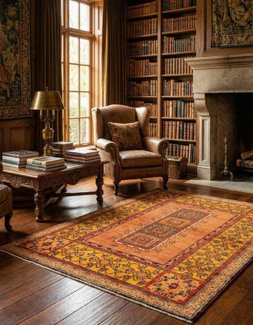 3' 8 x 5' 5 Kashkuli Wool Rug