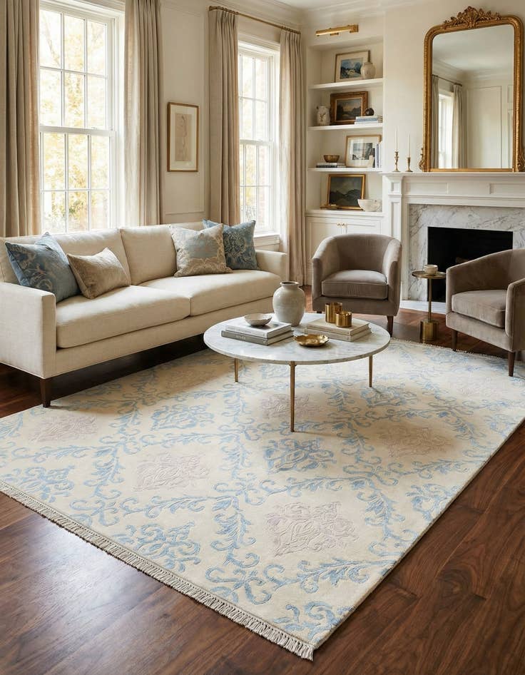 Detail image of 5' 6 x 7' 10  Hand Knotted Darya Wool Rug