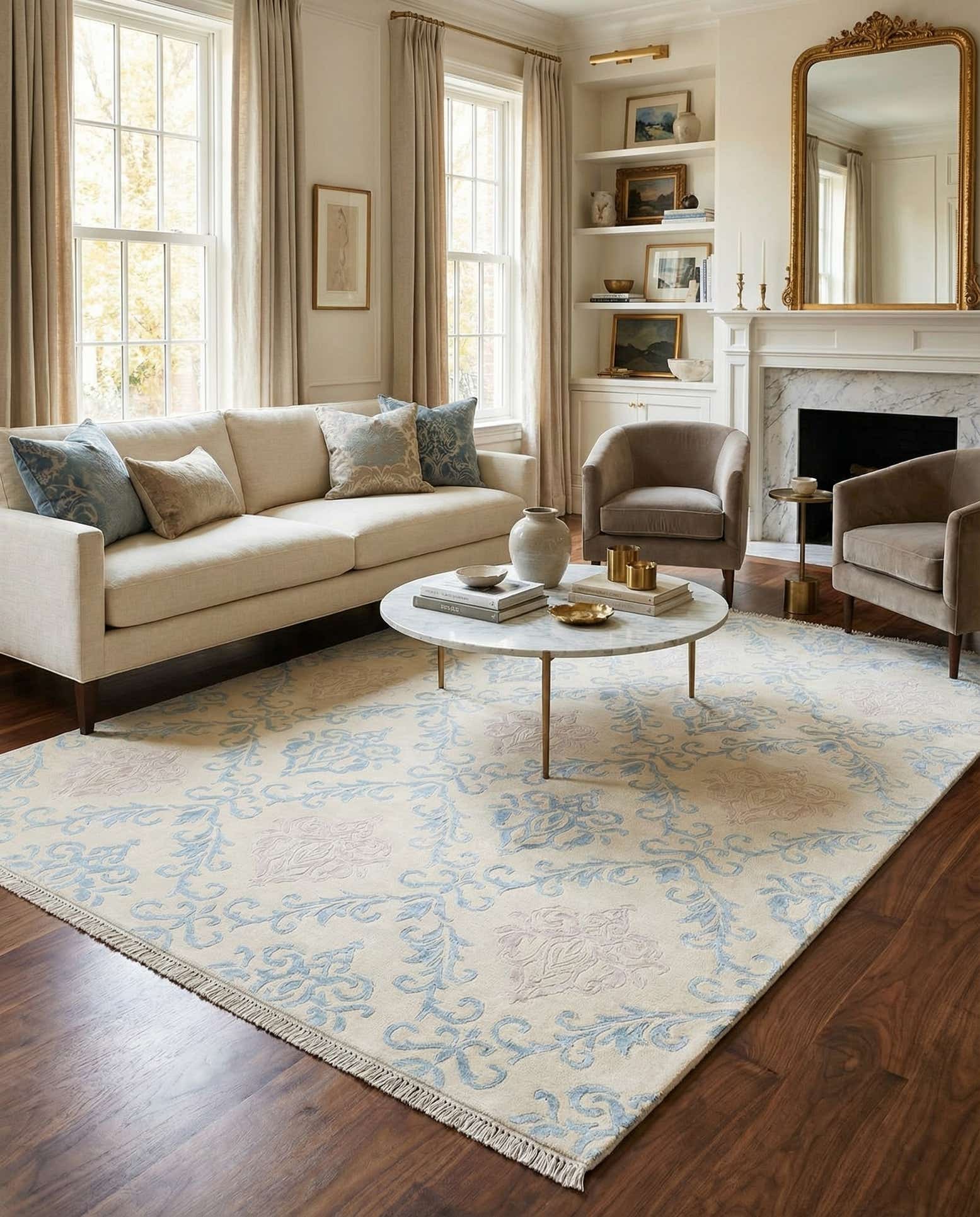 5' 6 x 7' 10 Hand Knotted Darya Wool Rug
