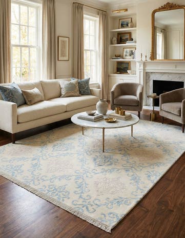 5' 6 x 7' 10 Hand Knotted Darya Wool Rug