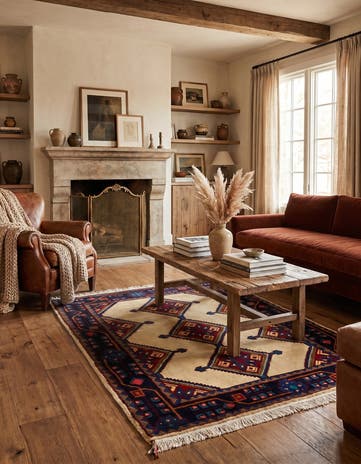 3' 6 x 5' Hand Knotted Koliaei Persian Wool Rug