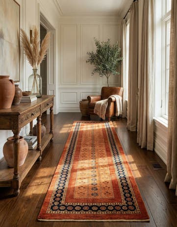 2' 10 x 9' 9 Luribaft Wool Runner Rug