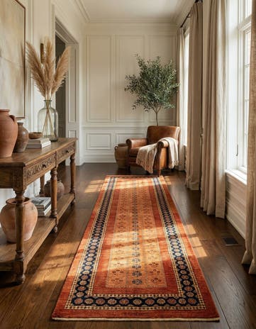 2' 10 x 9' 9 Luribaft Wool Runner Rug