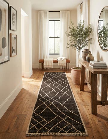 3' x 13' 9 Hand Knotted Moroccan Wool Runner Rug