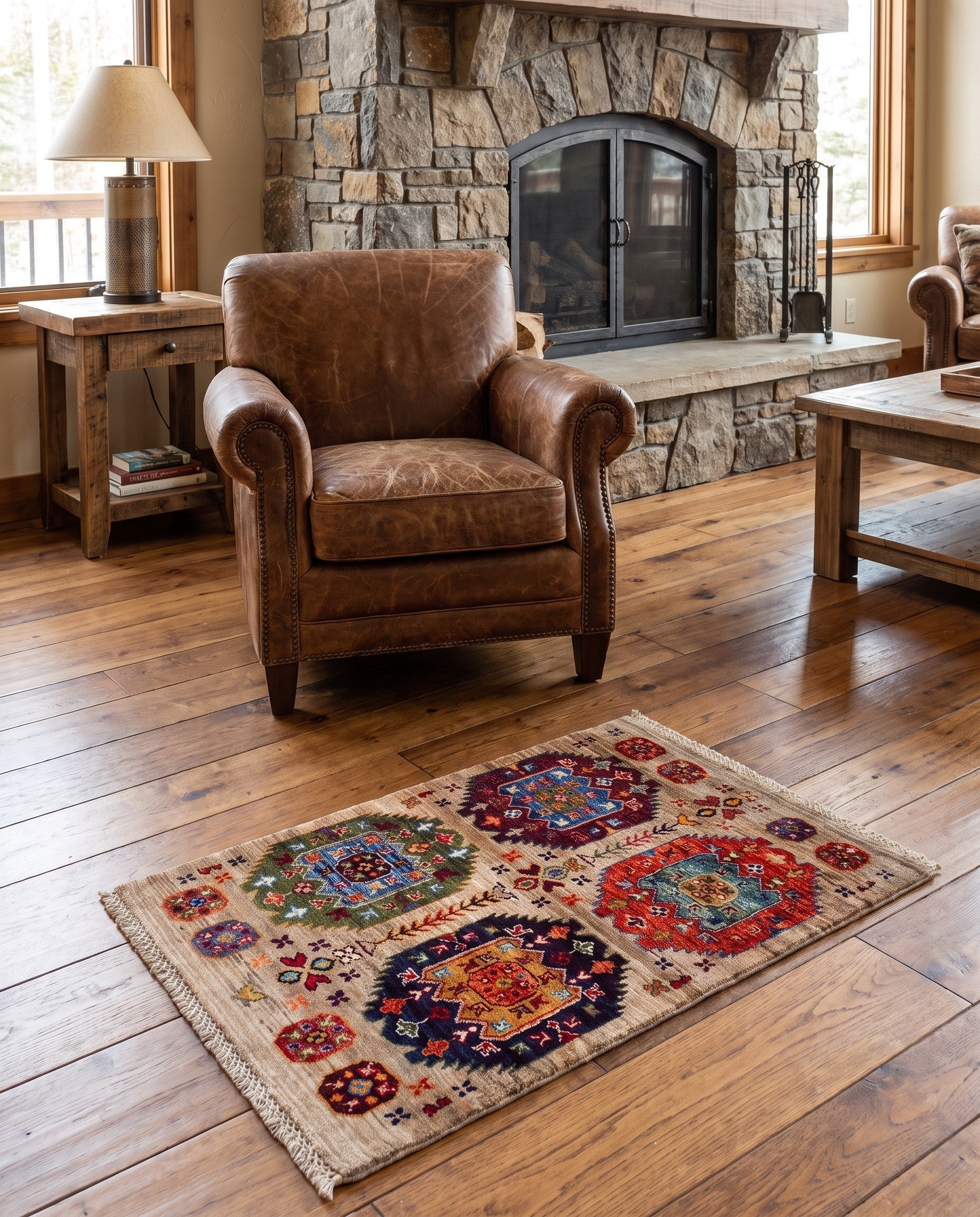 2' x 3' 1 Hand Knotted Ariana Ziegler Rug