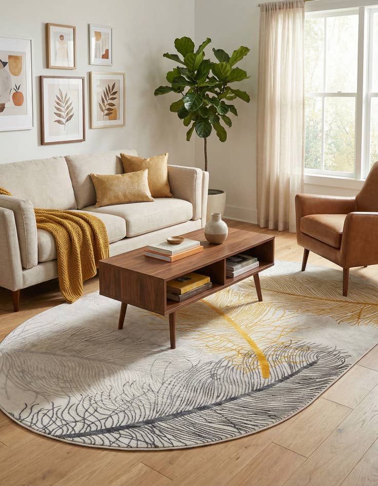 Detail image of 5' 3 x 8' Finsbury Oval Rug