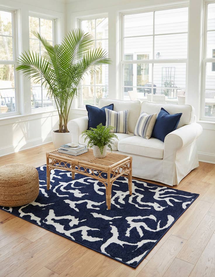 Detail image of  4' x 6'  Washable Sabrina Soto Indoor / Outdoor Rug