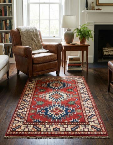 2' 8 x 4' 2 Hand Knotted Kazak Rug