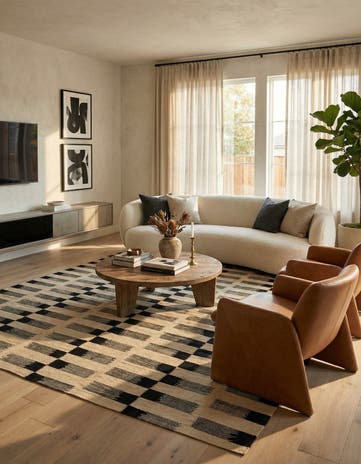 5' 10 x 7' 10 Hand Woven Kilim Modern Wool Rug
