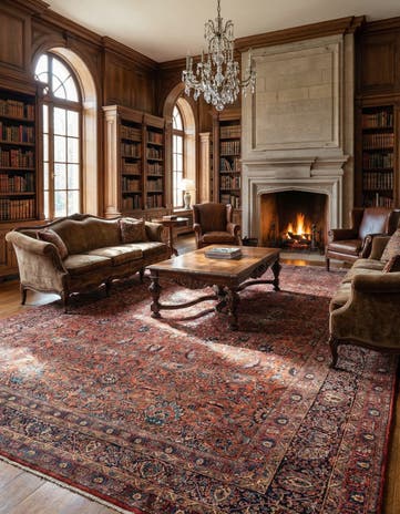 13' 5 x 23' 4 Sarouk Rug